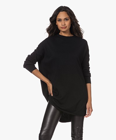 Woman by Earn Elin Modal Blend Sweater - Black