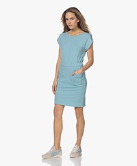 Majestic Filatures French Soft Touch Jersey Dress - Ocean