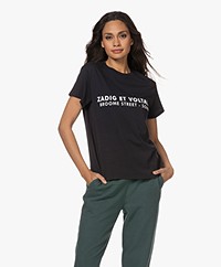 Zadig & Voltaire Zoe ZV Address T-shirt - Zwart 