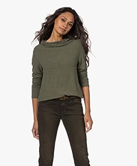 Michael Stars Harlow Viscosemix Trui - Heather Tarragon