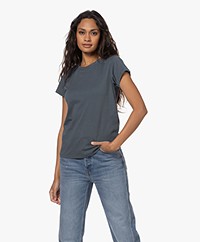 rag & bone Bio-Katoenen Garment Dyed T-shirt - Slate