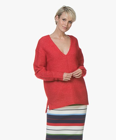 By Malene Birger Aminis Mohair Pullover - Bright Red