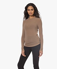 GAI+LISVA Thyra Wolmix Longsleeve - Wood Smoke