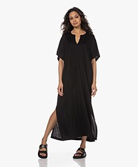 Drykorn Jihane Lyocell Jersey Kaftan Jurk - Zwart