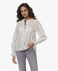by-bar Frankie Cotton Embroidery Blouse - Off-white