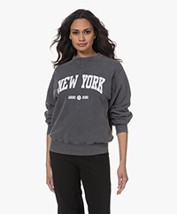 ANINE BING Ramona University New York Sweatshirt - Washed Black