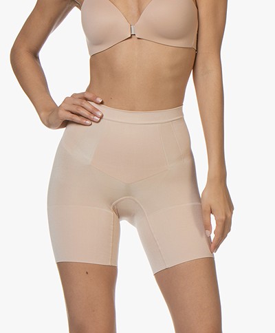 Details about   Spanx Soft Nude Power Shorts Women's Size L 1012