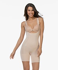SPANX® OnCore Open-Bust Mid-Thigh Bodysuit - Soft Nude