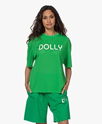 Dolly Sports Team Dolly Geperforeerd Mesh Print T-shirt - Groen