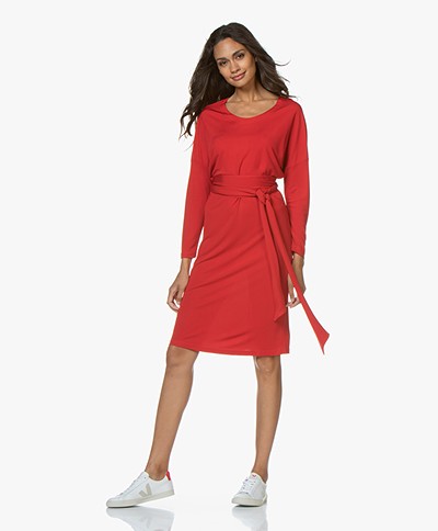 LaSalle Crepe Jersey Dress - Red
