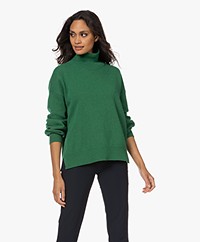KYRA Dorris Wool Blend Turtleneck Sweater - True Green