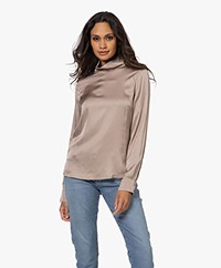 JapanTKY Larke Satijnen Blouse - Oudroze