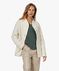 JapanTKY Norita Boiled Wool Coat - Winter White