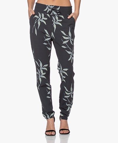JapanTKY Yogi Printed Travel Jersey Pants - Flower Summer