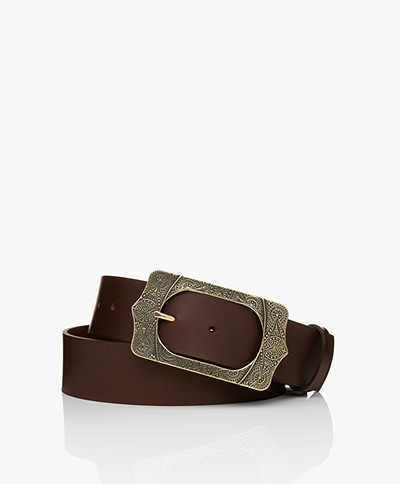 ba&sh Belina Leather Belt - Brown