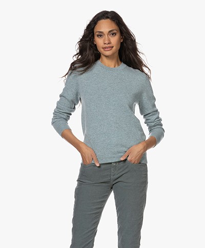 Closed Cashmere Round Neck Sweater - Pale Teal