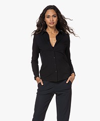 Majestic Filatures Soft Touch Jersey Blouse - Marine
