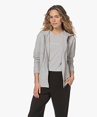 Calvin Klein Cotton Blend Zip Hoodie - Grey Heather