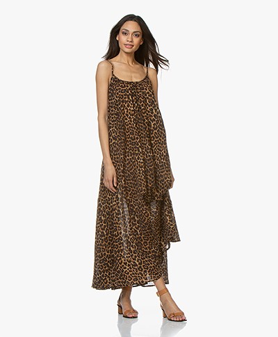 Mes Demoiselles Fetiche Leopard Print Dress - Brown