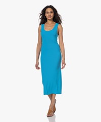 Drykorn Severe Ribbed Jersey Tank Dress - Azure Blue