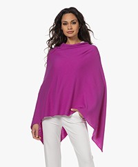 Sibin/Linnebjerg Emie Merino Woolen Poncho - Fuchsia