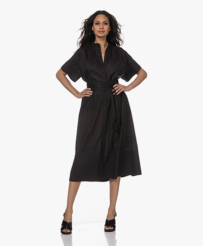 Vanessa Bruno Ciao Belted A-line Dress - Black