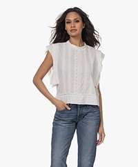 by-bar Xena Embroidery Blouse - Off-white