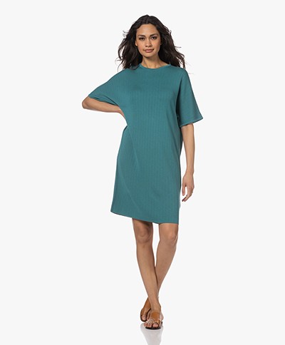 Sibin/Linnebjerg Barbra Viscose Blend Knitted Dress - Sea Green