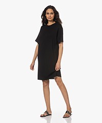 Sibin/Linnebjerg Barbra Viscose Blend Knitted Dress - Black