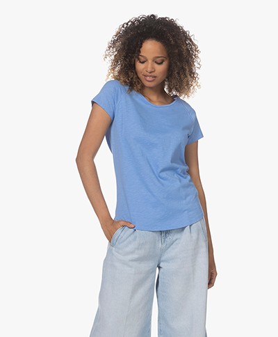 Closed Cotton Short Sleeve T-shirt - Placid Blue