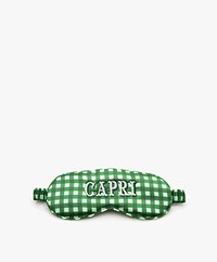 slip™ Mulberry Silk Capri Sleep Mask - Green/White