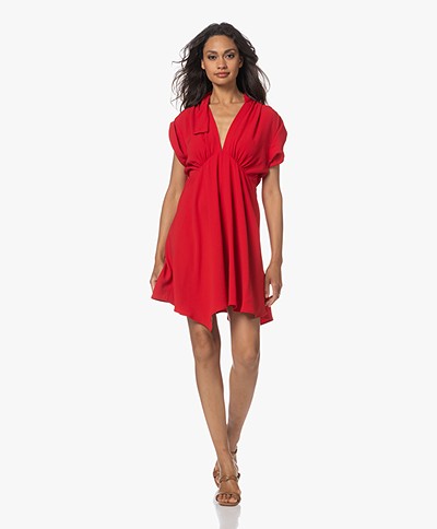 IRO Kensia Crepe Dress  - Cardinal Red