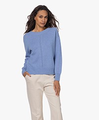 LaSalle Relaxed-fit Wool Blend Sweater - Sky