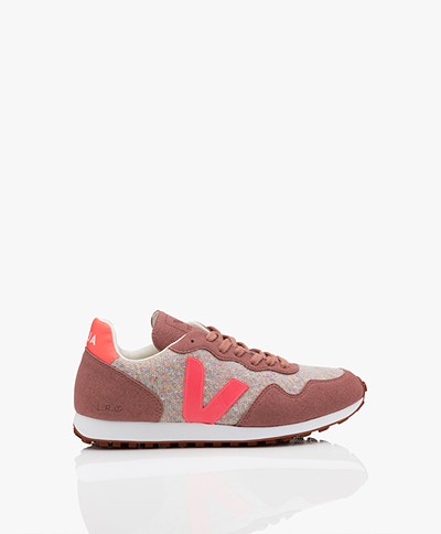 VEJA SDU Rec Flannel Sneakers - Cloudy Rose/Fluo