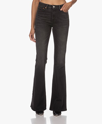 Denham Jane High-rise Flared Jeans - Black