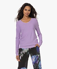 KYRA Faye Seamless Garter Stitch Sweater - Fresh Lilac