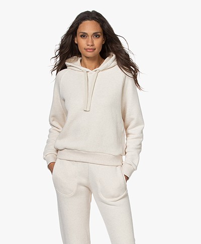 by-bar French Terry Hooded Sweater - Oyster Melange 