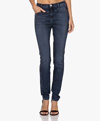 Closed Skinny Pusher Long Stretch Jeans - Donkerblauw