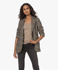 DIEGA Vanielo Geruite Wolmix Blazer - Multi