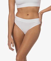 Wolford Beauty Cotton Ribbed Briefs - Pearl