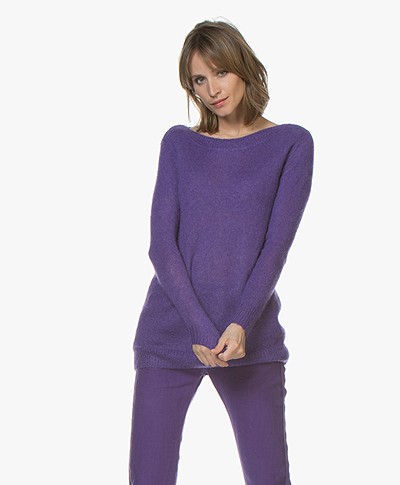 Josephine & Co Corlinda Mohair Blend Sweater - Purple