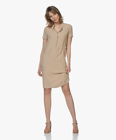 Josephine & Co Cas Linen Shirt Dress - Sand