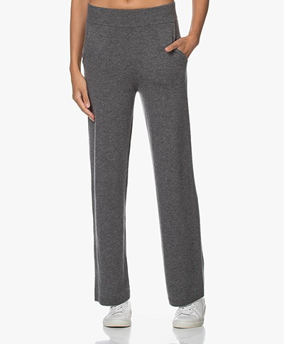 Repeat Knitted Wool and Cashmere Pants - Mid Grey