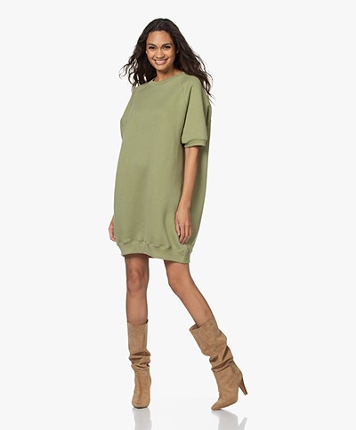 American Vintage Ikatown French Terry Sweater Dress - Olive Grove