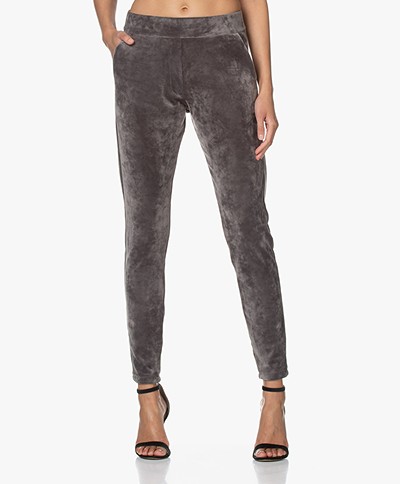 Woman by Earn Bobby Velours Jersey Sweatpants - Grey