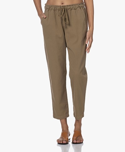 XÍRENA Rex Loose-fit Pull-on Twill Pants - Misted Moss