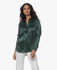 Equipment Signature Silk Shirt - Bistro Green