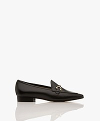 Flattered Valerie Leather Loafers - Black