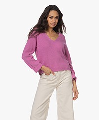 Repeat Cotton-Cashmere Ribbed Sweater - Blossom