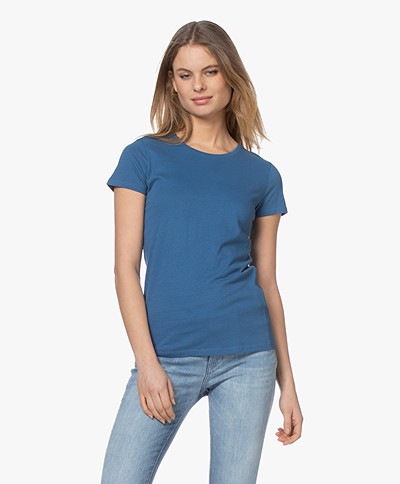 Majestic Filatures Jamie Deluxe Katoenen T-shirt - River Blue